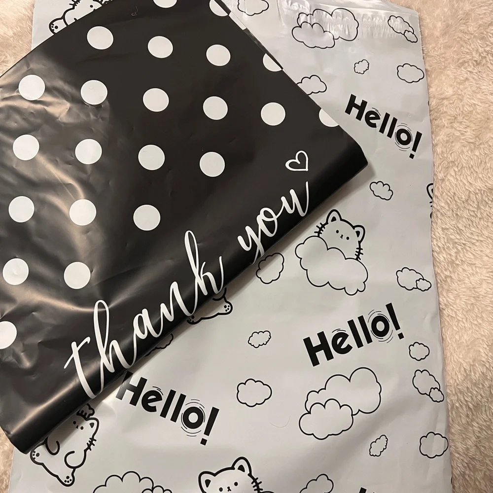 12x15.5 Black and White Polka Dot Gift Wrap for Parties